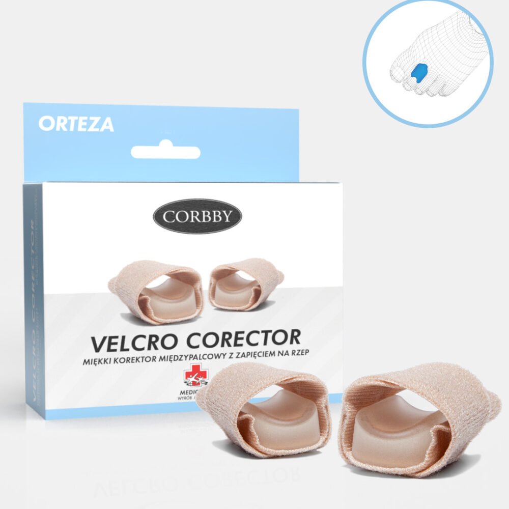 Tekstilinis Velcro pirštų atskyriklis/korektorius VELCRO CORECTOR - Image 4