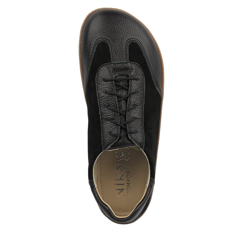 Barefoot batai moterims – natūrali oda – Nika Komfort 1429-Black - Image 6