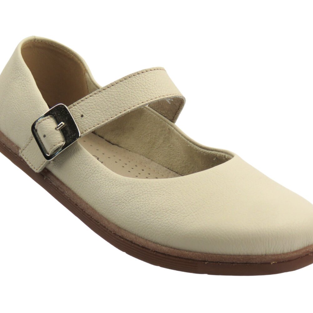 Barefoot batai moterims – natūrali oda – Helios Komfort 471 Ecru - Image 2