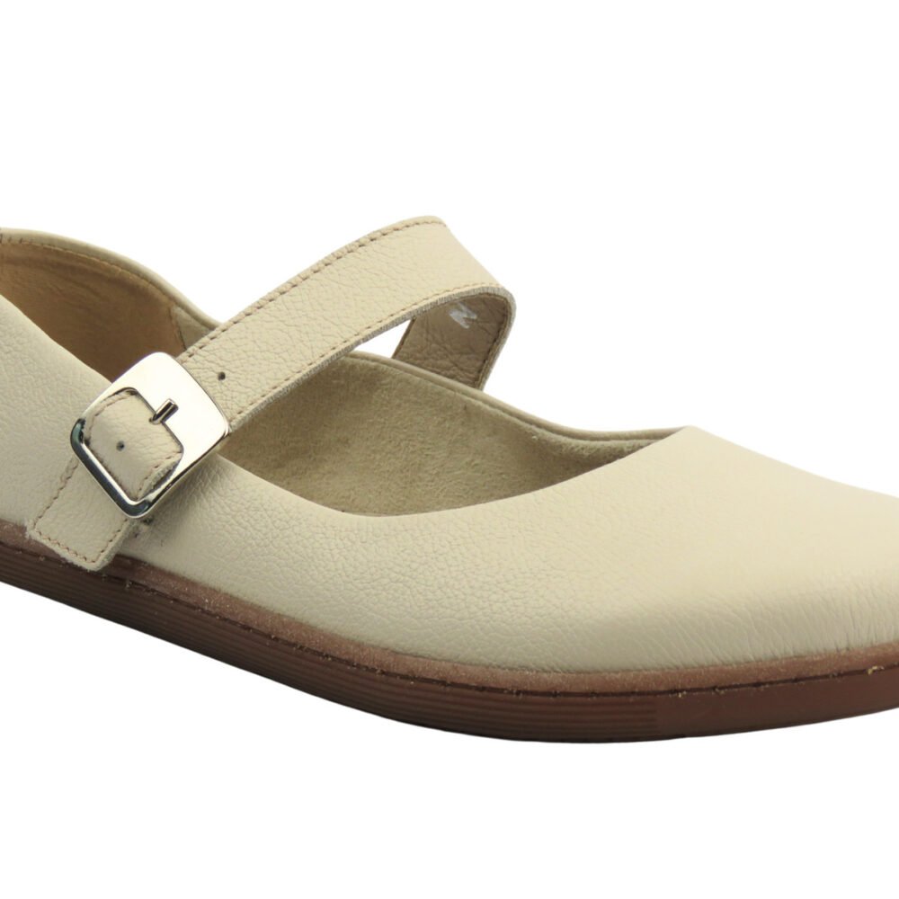 Barefoot batai moterims – natūrali oda – Helios Komfort 471 Ecru - Image 3