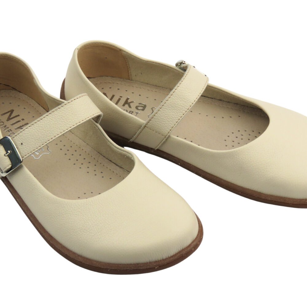Barefoot batai moterims – natūrali oda – Helios Komfort 471 Ecru - Image 6