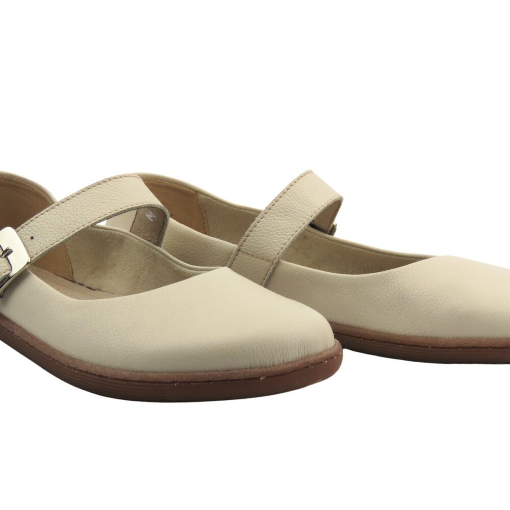 Barefoot batai moterims – natūrali oda – Helios Komfort 471 Ecru - Image 7