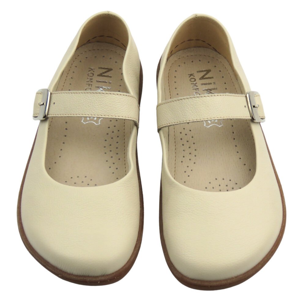 Barefoot batai moterims – natūrali oda – Helios Komfort 471 Ecru - Image 5