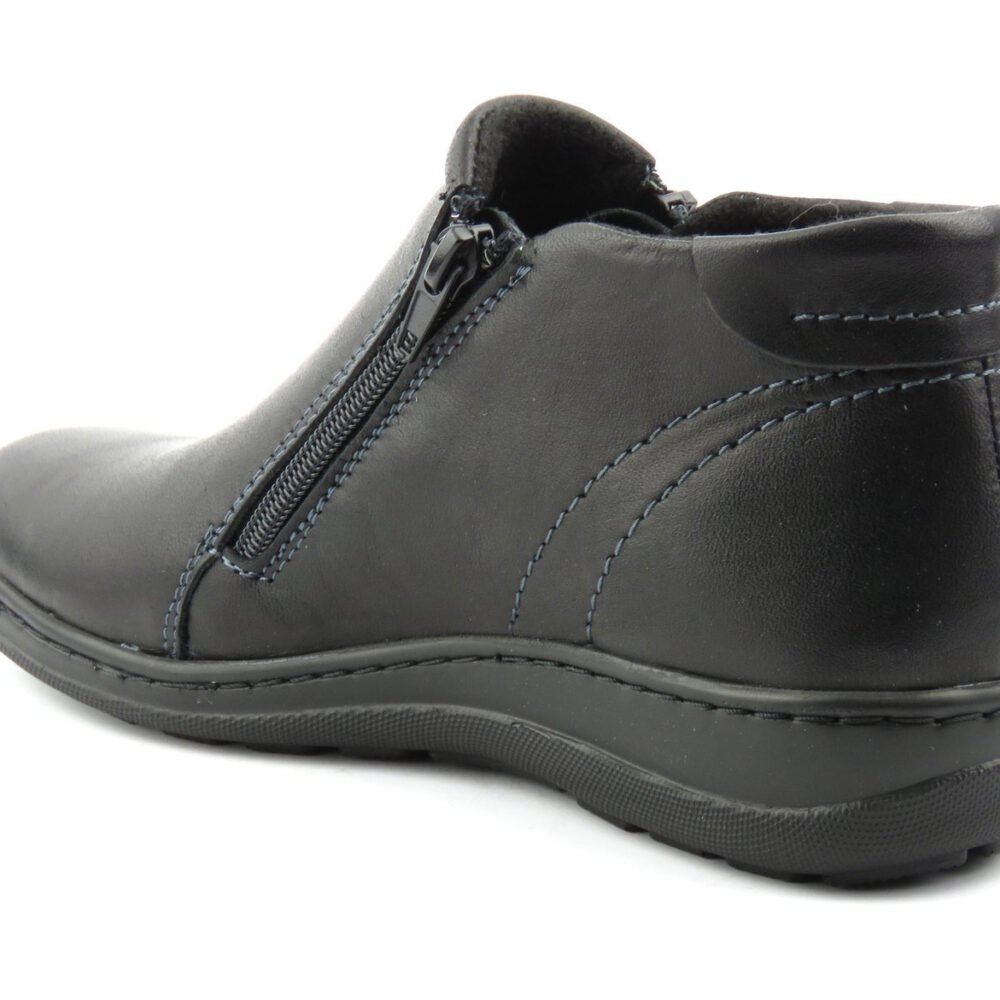 Patogūs aulinukai moterims – natūrali oda – Helios Komfort 642 Black - Image 5