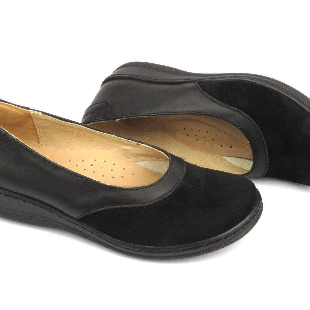 Patogūs bateliai moterims – natūrali oda – Helios Komfort 426 Black - Image 5