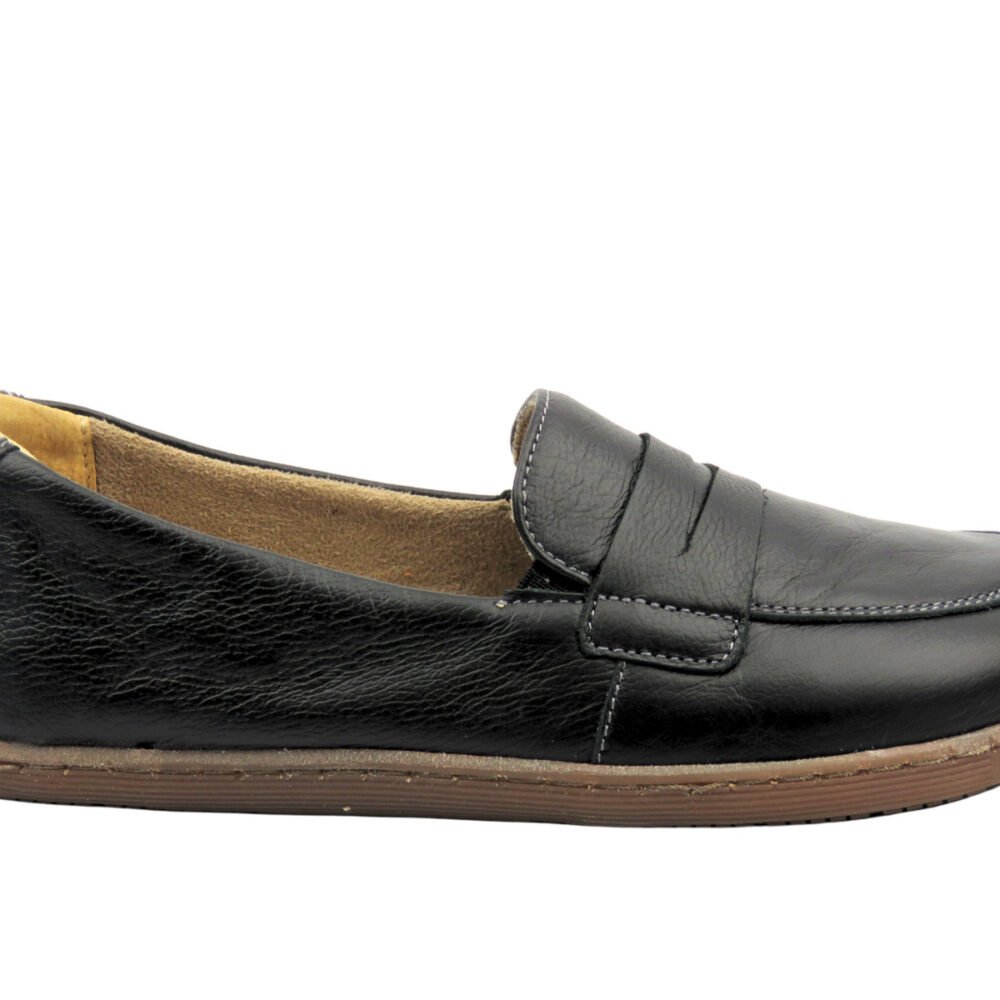 Barefoot batai moterims – natūrali oda – Helios Komfort 433 Juoda - Image 2