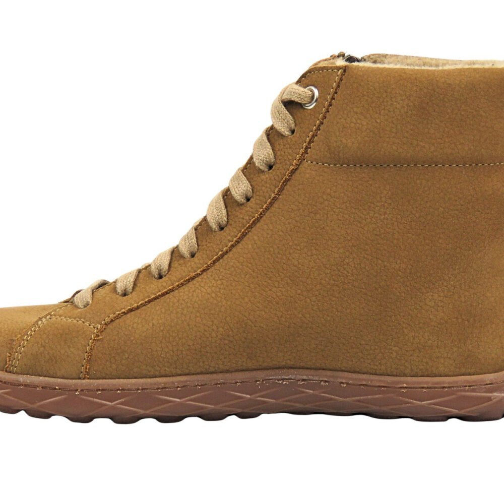Barefoot batai moterims – natūrali oda – NIKA COMFORT 1443 Camel - Image 4