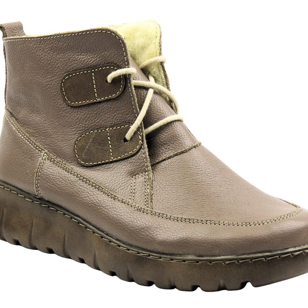 Patogūs batai moterims – natūrali oda – Helios Komfort 795 Khaki - Image 2