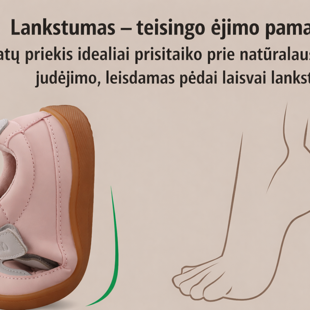 Vaikiški barefoot batai mergaitėms BEFADO Barefoot Casual 004Y001 (rožiniai) - Image 4