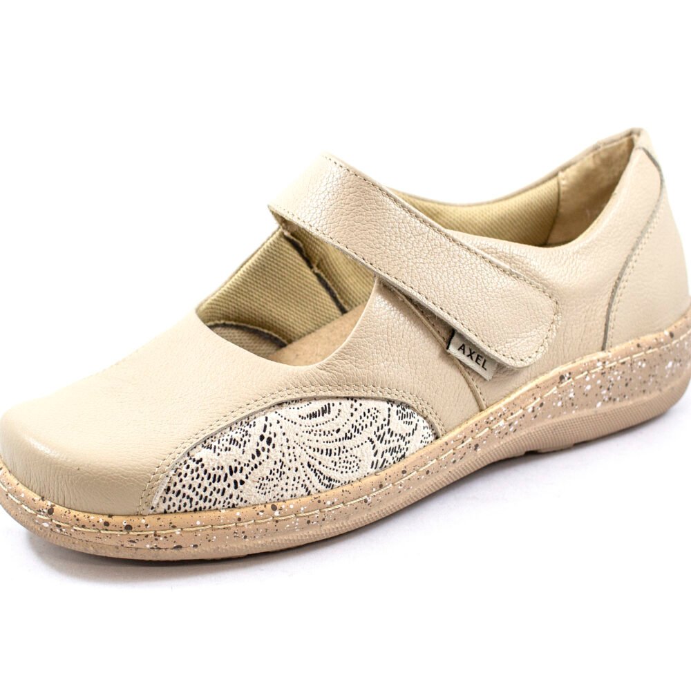 Odinės basutės Axel Comfort 9953 Beige K plotis - Image 2