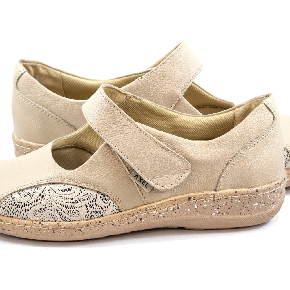 Odinės basutės Axel Comfort 9953 Beige K plotis - Image 4