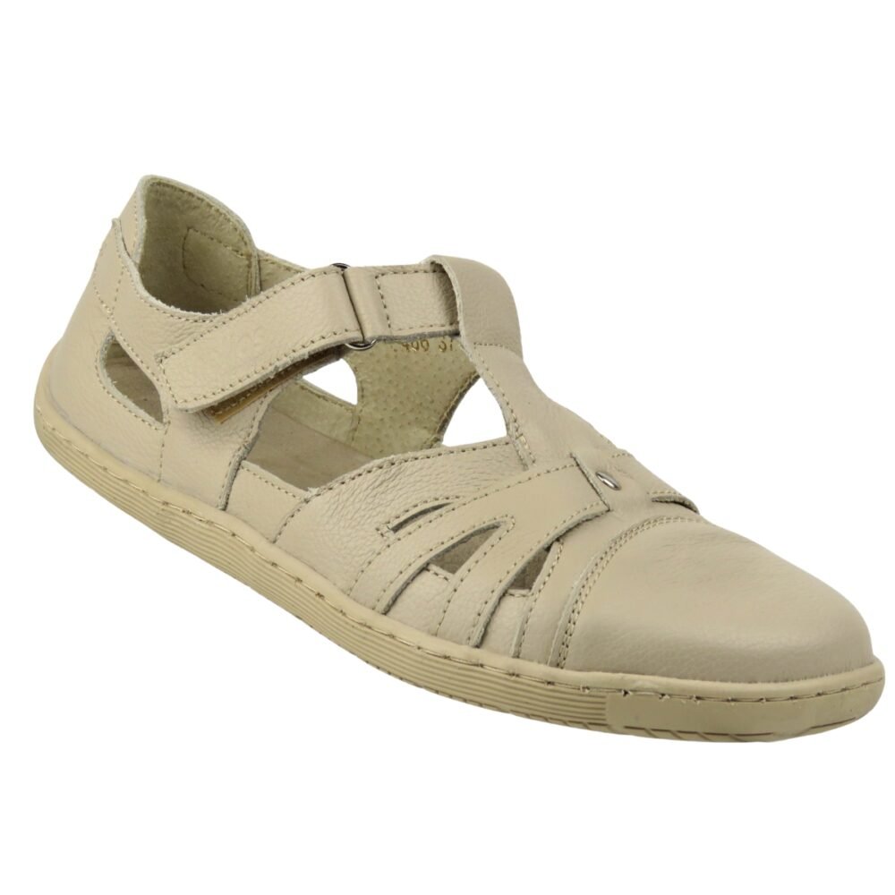 Barefoot basutės moterims NIKA COMFORT 466 ECRU