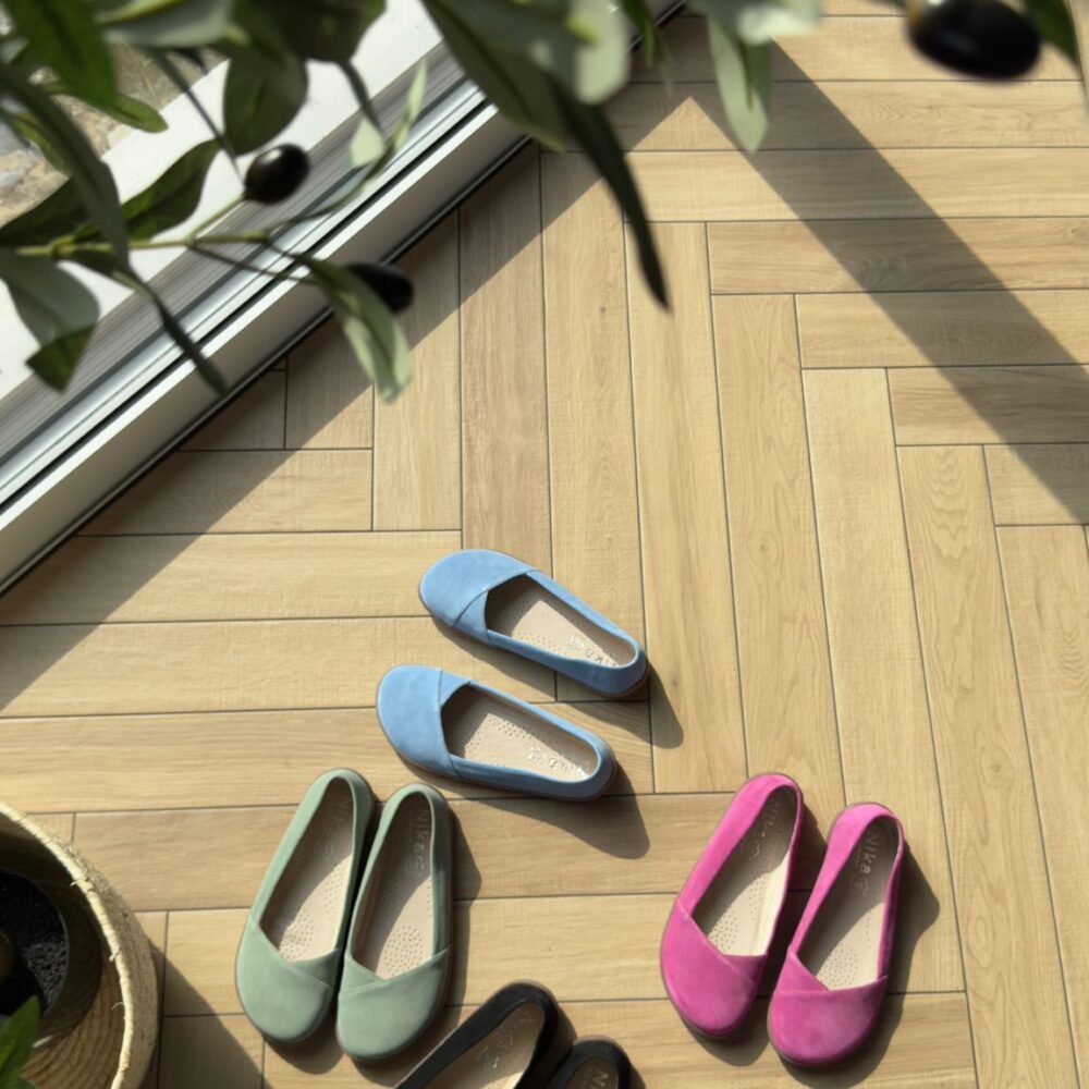 Minimalistiniai barefoot bateliai iš natūralios odos NIKA COMFORT 1451 Rožinė - Image 4