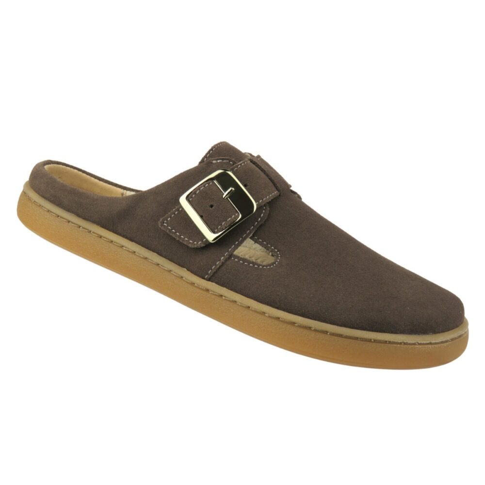 Premium odinės barefoot tipo šlepetės HELIOS KOMFORT 1471 rudos