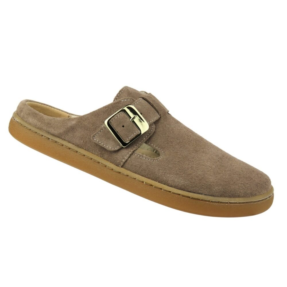 Premium odinės barefoot tipo šlepetės HELIOS KOMFORT 1471 šviesiai ruda