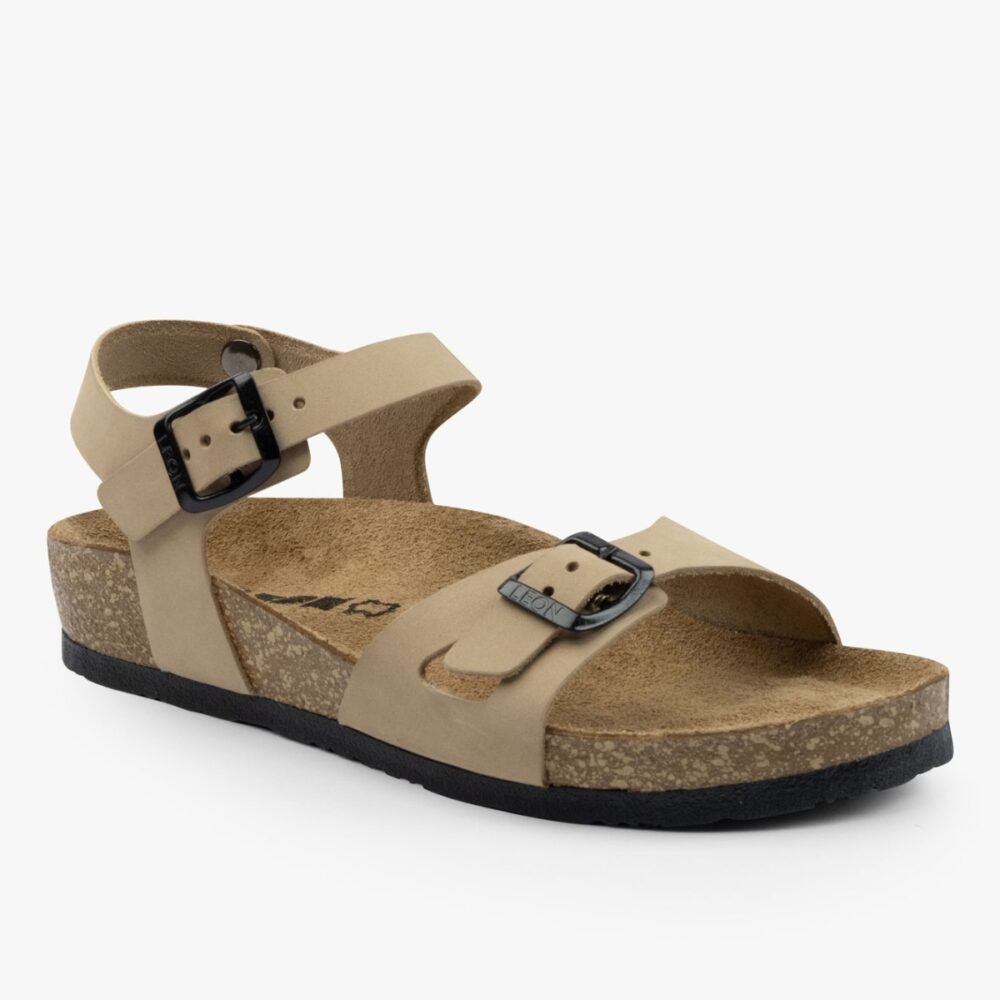 Odinės anatominės basutės moterims LEON ROOT 4307 Beige