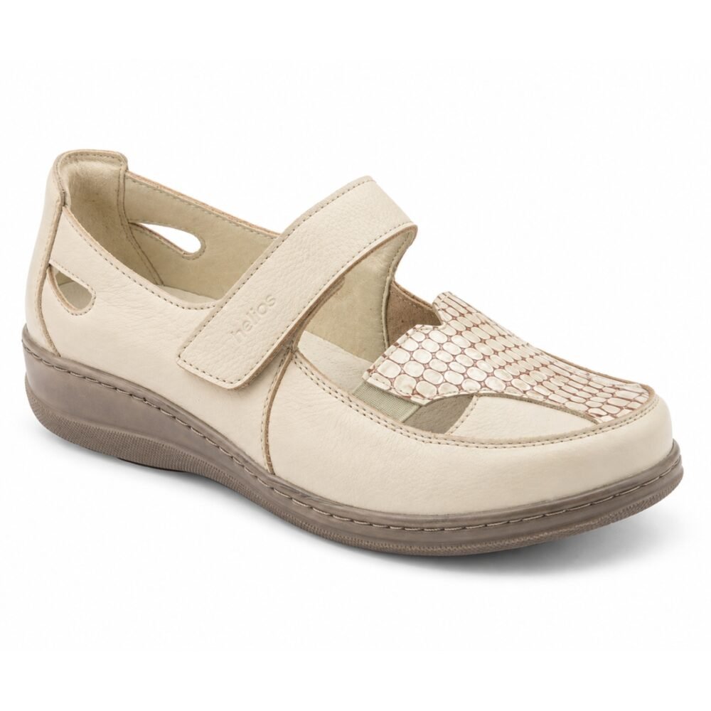 Vasariniai bateliai moterims HELIOS COMFORT 379 ECRU K plotis